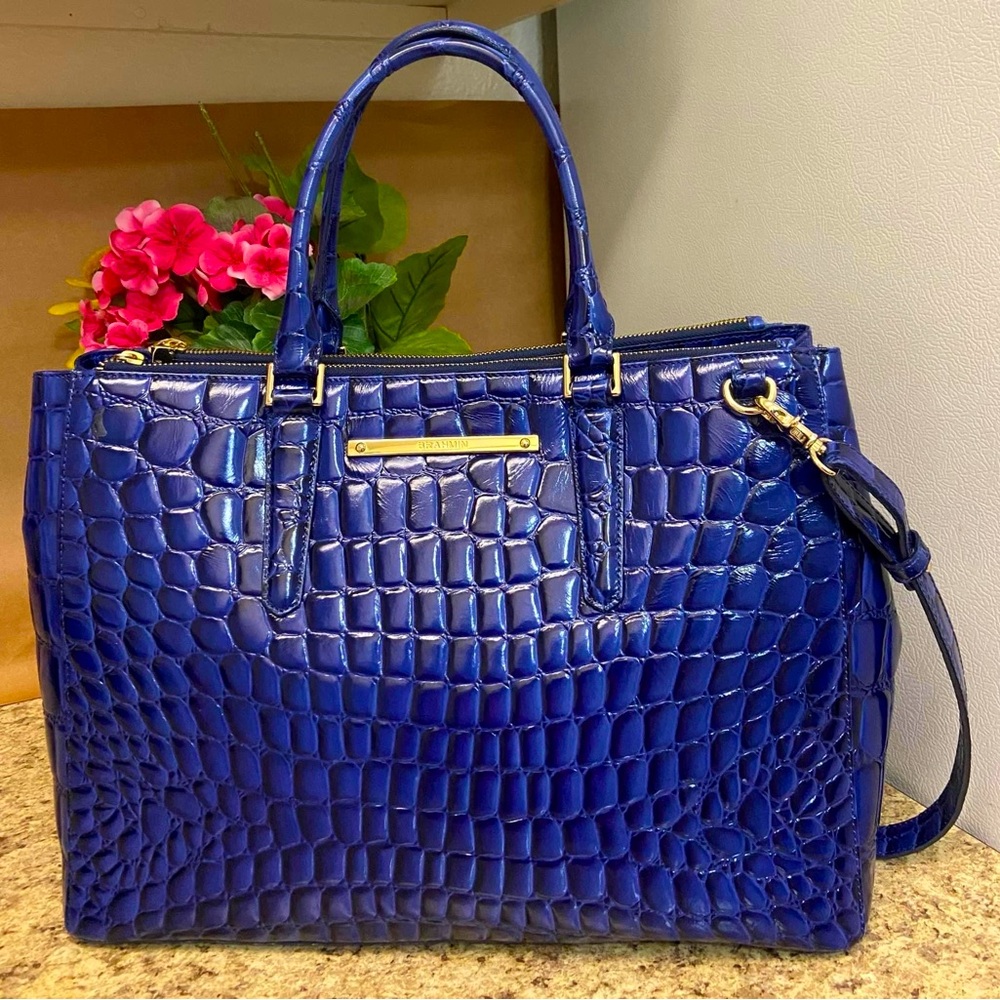 Brahmin Ink Lisbon Lincoln Satchel